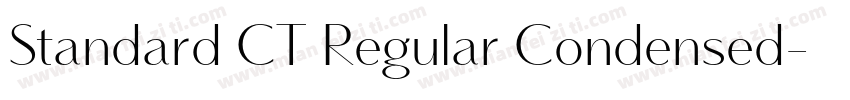 Standard CT Regular Condensed字体转换